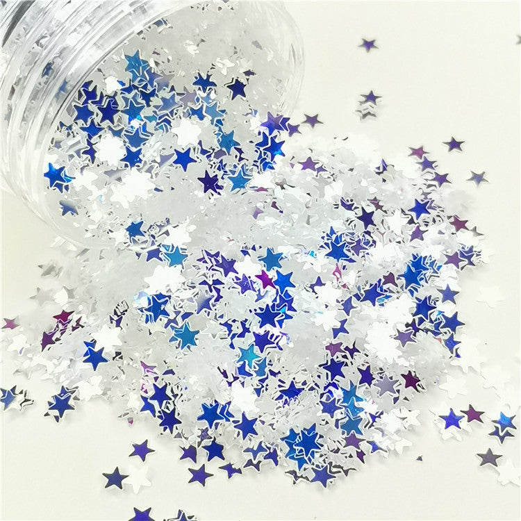 3mm Star Royal Blue Glitter FE-F321A