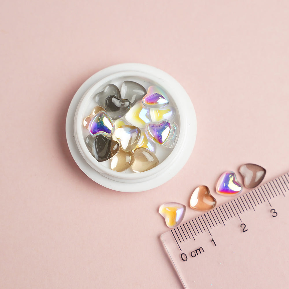 Lrisy Heart Slime Charms Cabochons Jewelry Resin Ornament Accessories