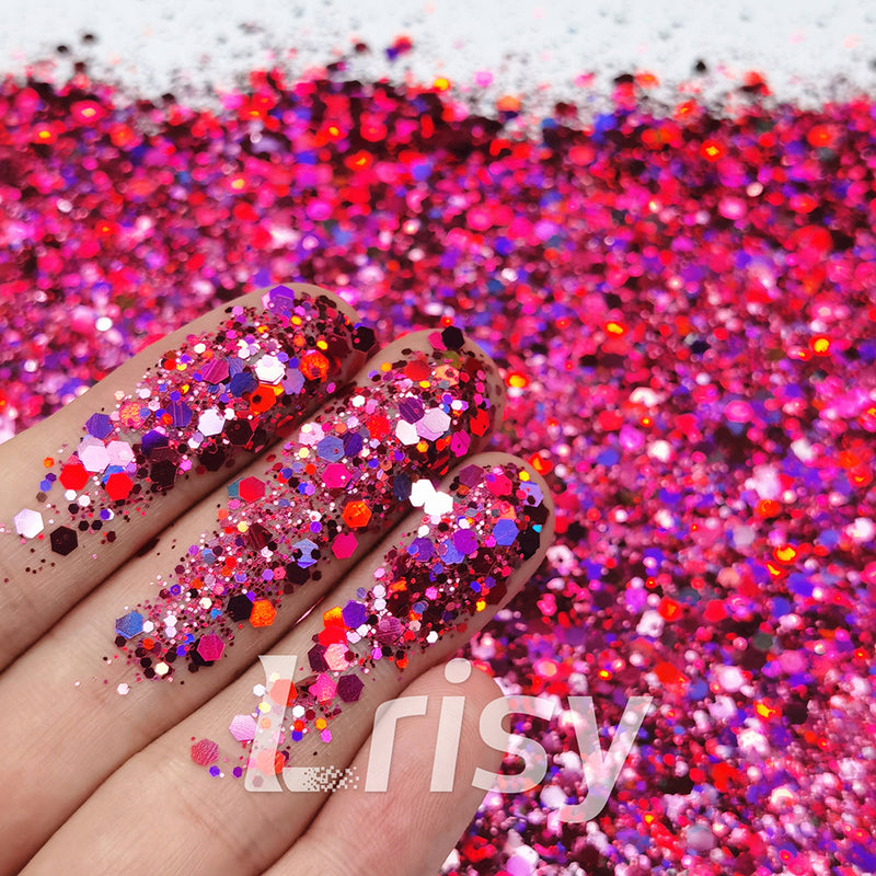 Lrisy Valentine Glitter Special Set/Kits 12 Colors (Total 120g)