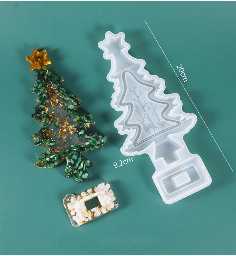 Christmas Tree Silicone Resin Mold M-YMR-SDZT004