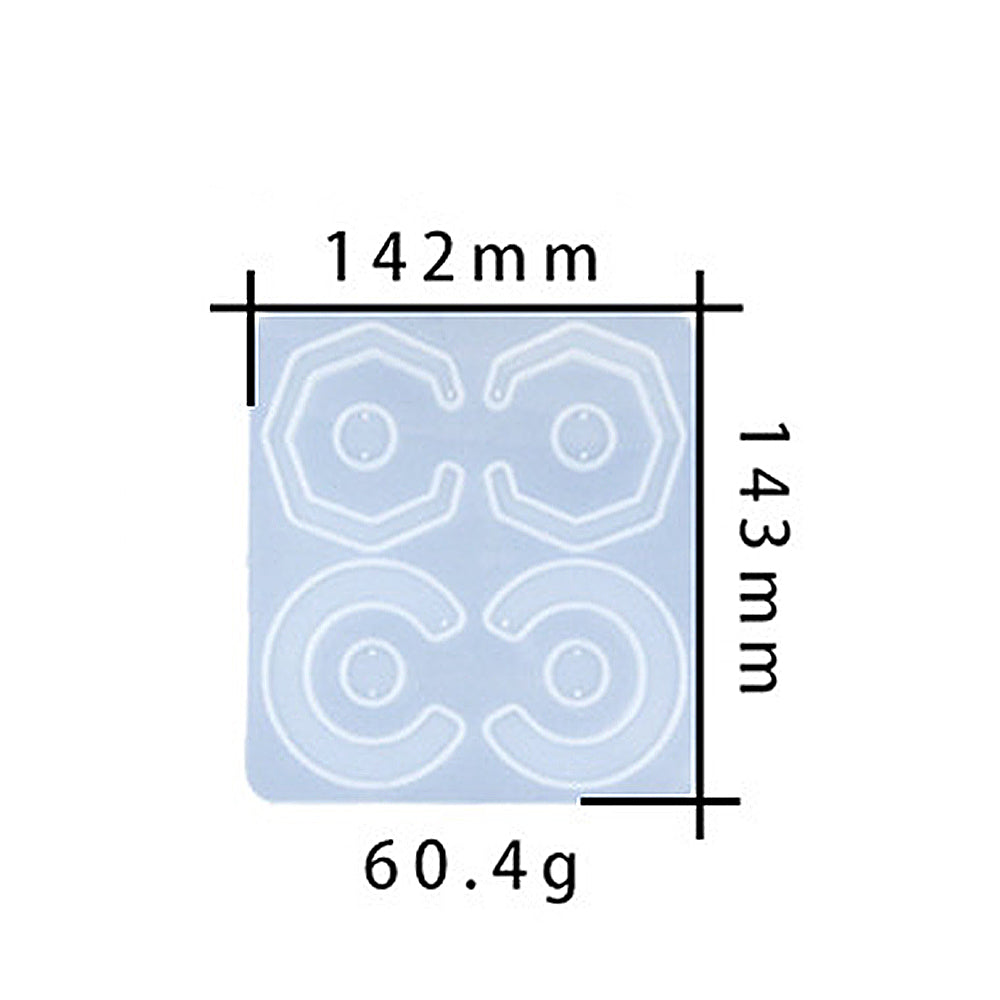 Jewelry Pendant Silicone DIY Earring Mold For Resin M-DYYY-EZZ004