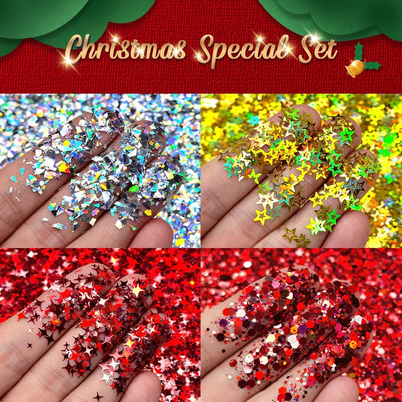 Lrisy Christmas Glitter Special Set/Kits Total 120g