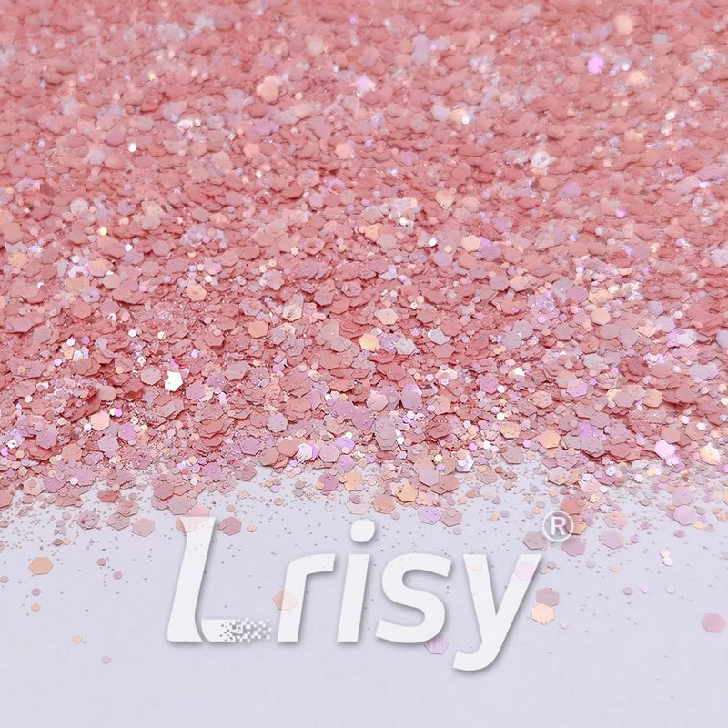 Macaron Color General Mixed Pearl Pink Glitter FC-E8046