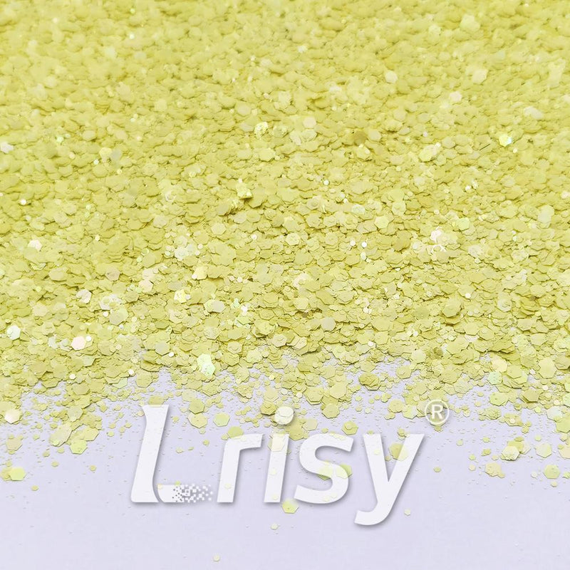 Macaron Color General Mixed Lemon Yellow Glitter FC-E8058