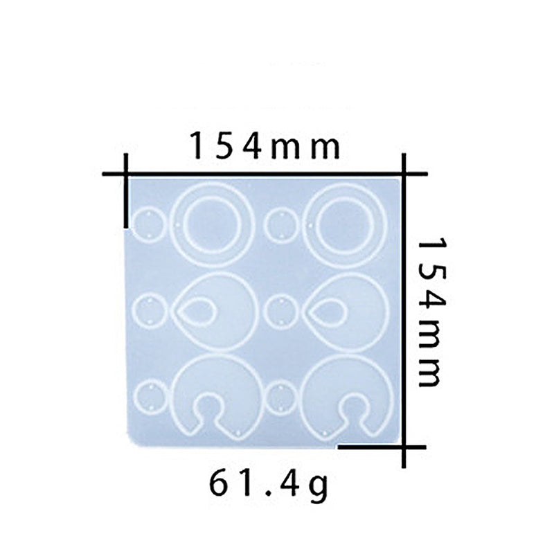 Jewelry Pendant Silicone DIY Earring Mold For Resin M-DYYY-EZZ006
