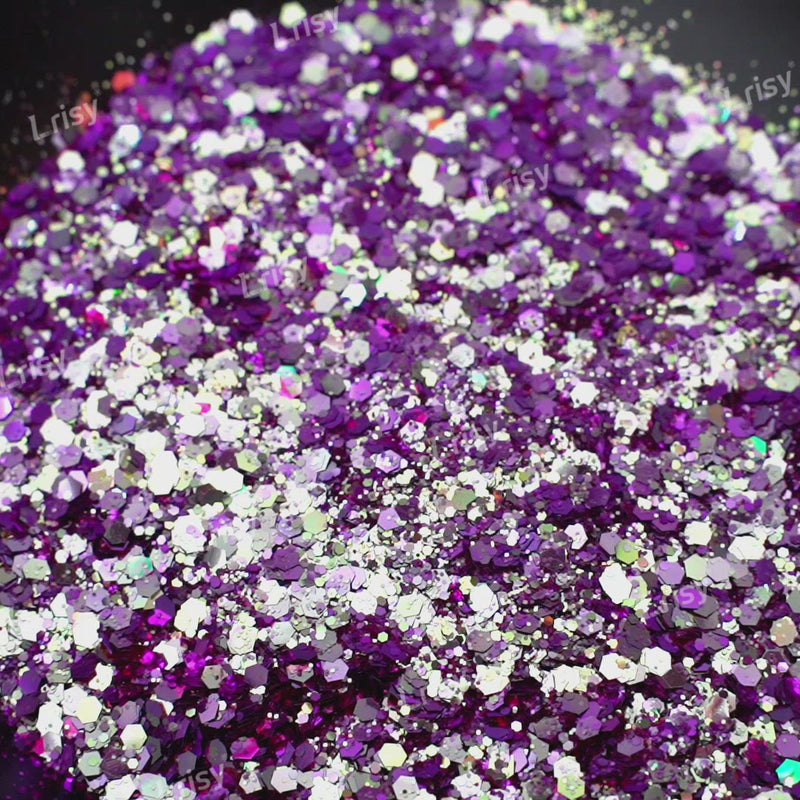 General Mixed Iridescent Phantom Purple Glitter C-BSL7824