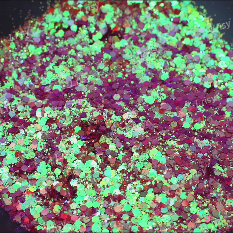 General Mixed Iridescent Phantom Purple Glitter C-BSL003