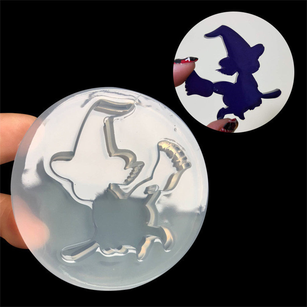 Halloween Witch Cartoons Silicone Resin Mold M-YWKY-NW001