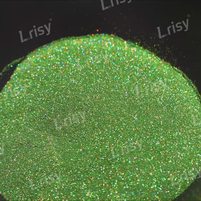 0.2mm Holographic Green Extra Fine Glitter (Ultra-thin) LB0601