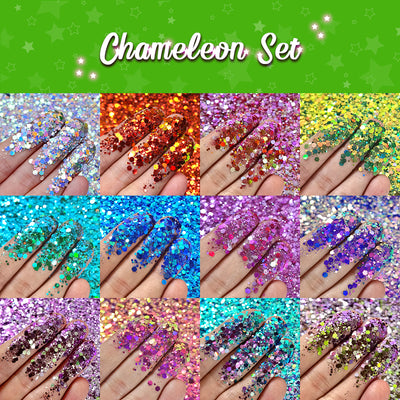 Lrisy Macaron Color Mixed Glitter Set/Kits 9 Colors