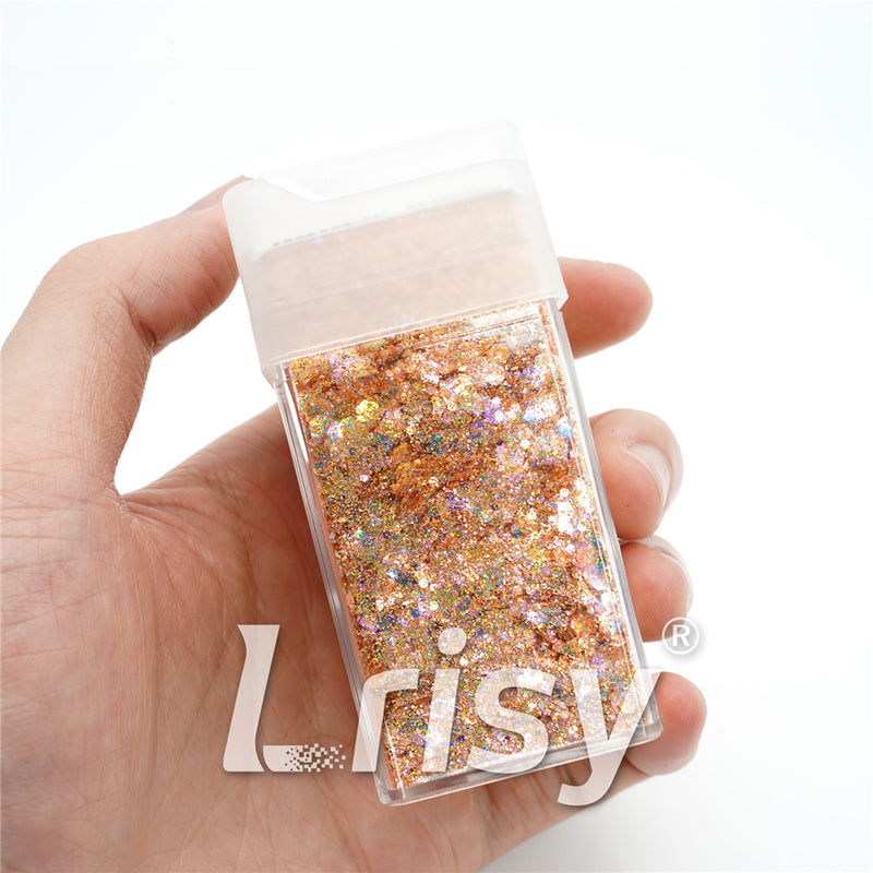 Purple Star Glitter Shapes 1.5 Oz. by Weight in a Shaker 