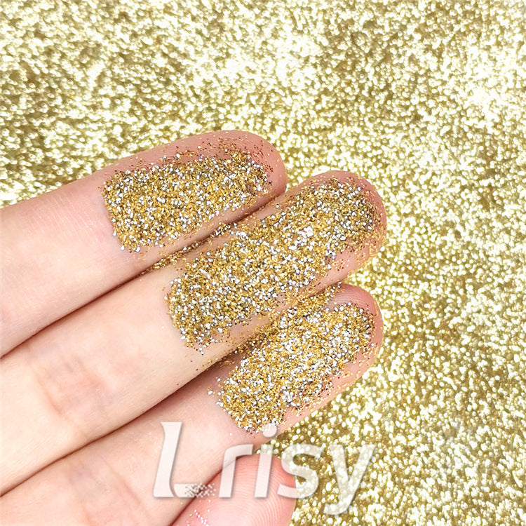 0.2mm Hexagon Shapes Champagne Gold Glitter B0212