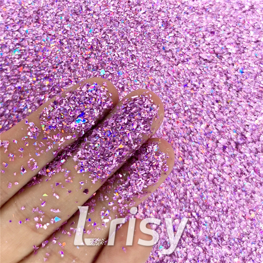 Holographic Pink Opa Cellophane Holo Shards Confetti Glitter Sprinkle Toppings LB0901 2x2