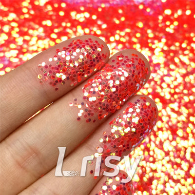 1mm Hexagon Shaped Iridescent Chunky Glitter FC334