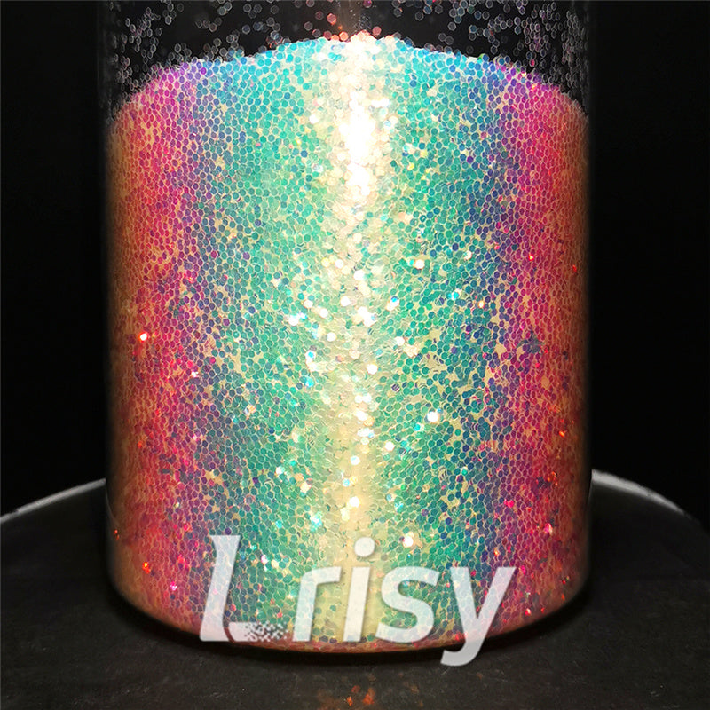 1mm Hexagon Shaped Iridescent Chunky Glitter FC321