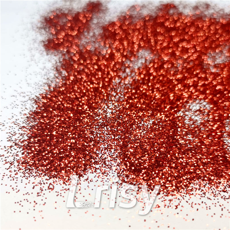 0.2mm Hexagon red cosmetic grade biodegradable glitter in bulk BIO003 –  Lrisy