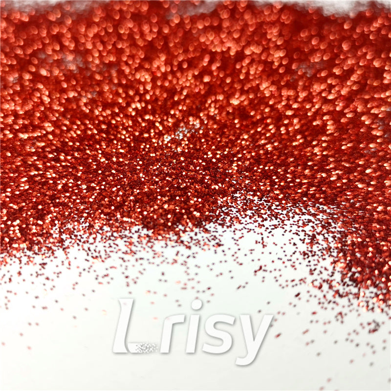 0.2mm Hexagon red cosmetic grade biodegradable glitter in bulk BIO003 –  Lrisy