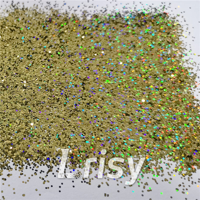 0.8mm Hexagon Cosmetic Grade Holographic Lemon Green Glitter SLG010