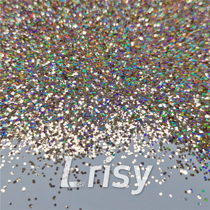 0.8mm Hexagon Cosmetic Grade Holographic Sand Gold Glitter SLG002