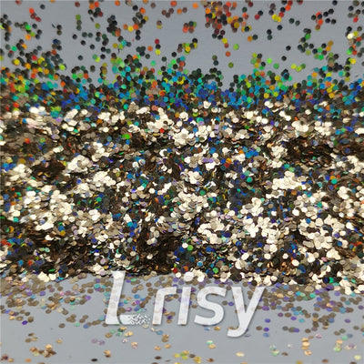 0.8mm Hexagon Cosmetic Grade Holographic Sand Gold Glitter SLG002