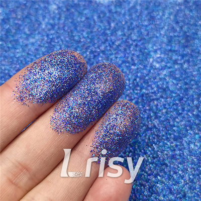 Iridescent Blue Glitter//Sugar Cookie//Fine .015 Hex//Purple  Glitter//Solvent Resistant//Tumbler Glitter//Nail Art Glitter//Bulk Glitter