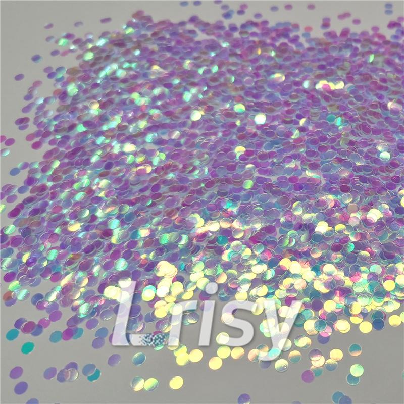 3mm Round Shapes Dream Blue Glitter C004