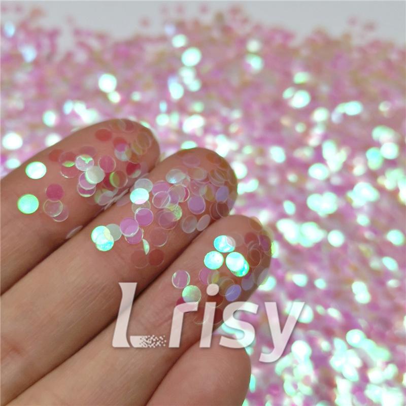 3mm Round Shapes Dream Pink Glitter C003