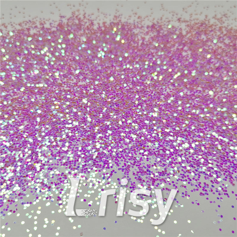 1mm Hexagon Shaped Iridescent Purple Chunky Glitter LC-F322R