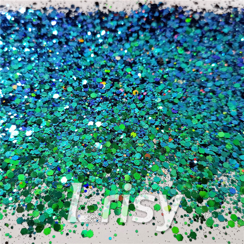 Mixed Hexagon Phantom Iridescent Glitter XLL010A