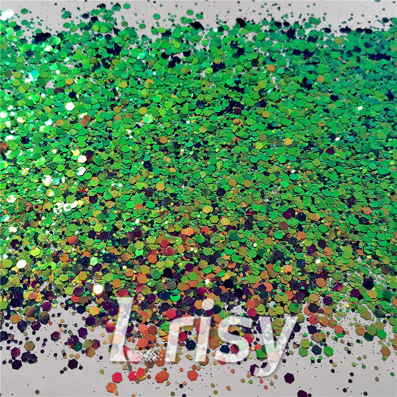 Mixed Hexagon Phantom Iridescent Glitter XCC209D