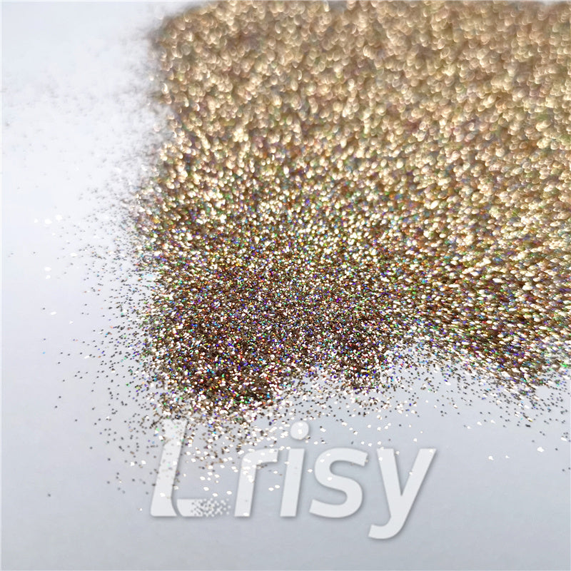 0.2mm Holographic Pigment Sand Gold Glitter Cosmetic Grade SLG002