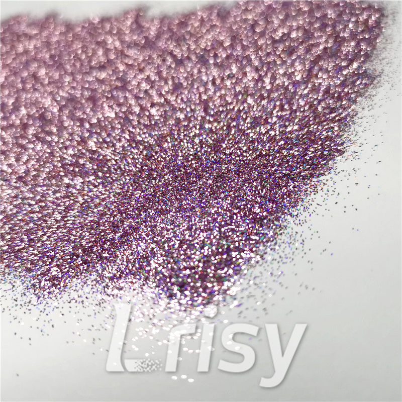 0.2mm Holographic Pigment Light Pink Glitter Cosmetic Grade SLG005