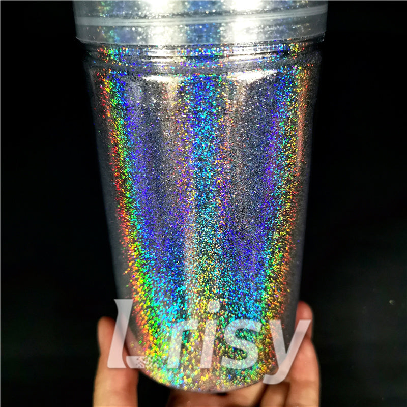 0.2mm Holographic Pigment Silver Glitter Cosmetic Grade SLG001