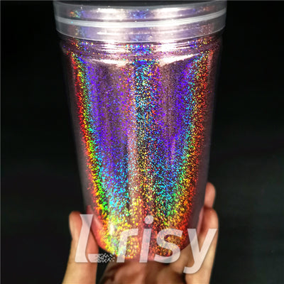 0.2mm Holographic Pigment Light Pink Glitter Cosmetic Grade SLG005