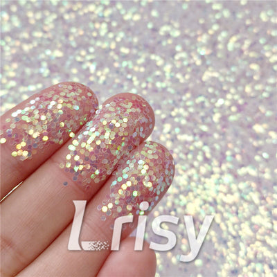 1mm Hexagon Shapes Dream Blue Chunky Glitter C004