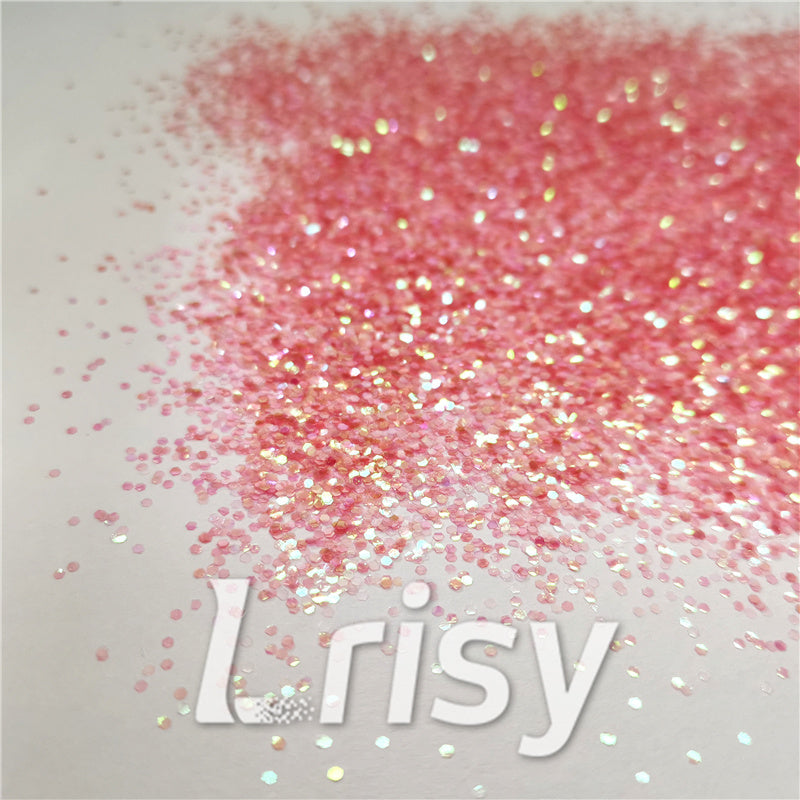 1mm Hexagon Shapes Rose Pink Chunky Glitter C018