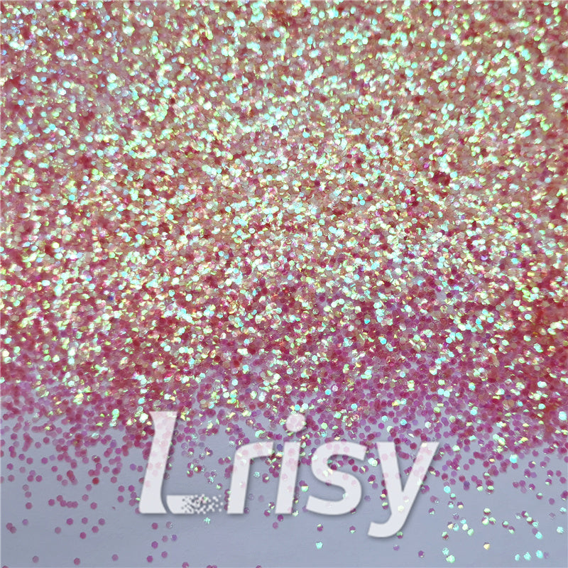 1mm Hexagon Shapes Rose Pink Chunky Glitter C018