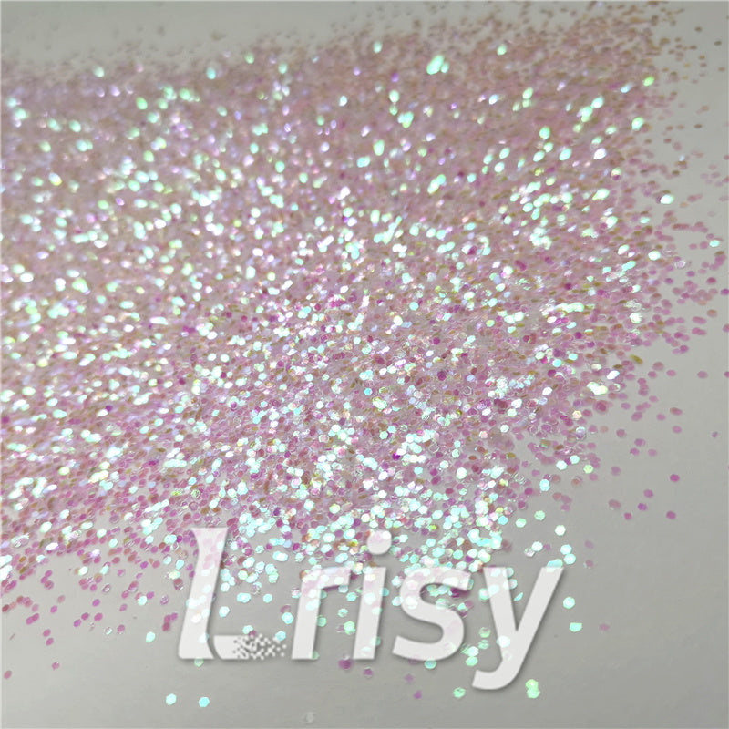 1mm Hexagon Shapes Dream Pink Chunky Glitter C003