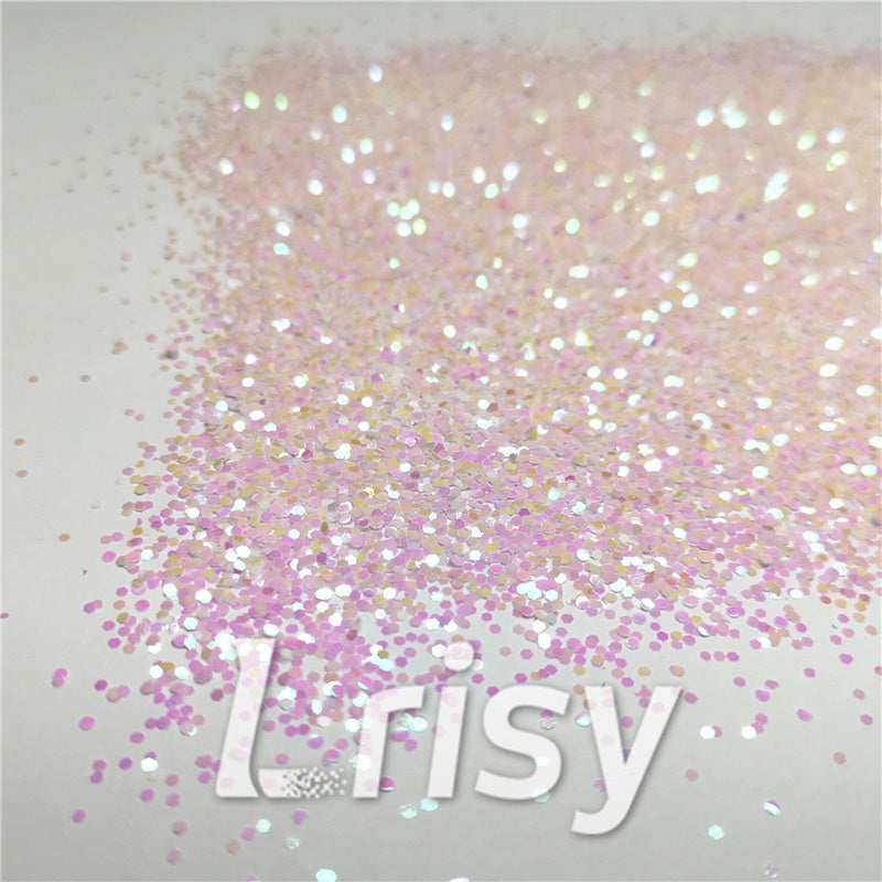 1mm Hexagon Shapes Dream Pink Chunky Glitter C003R