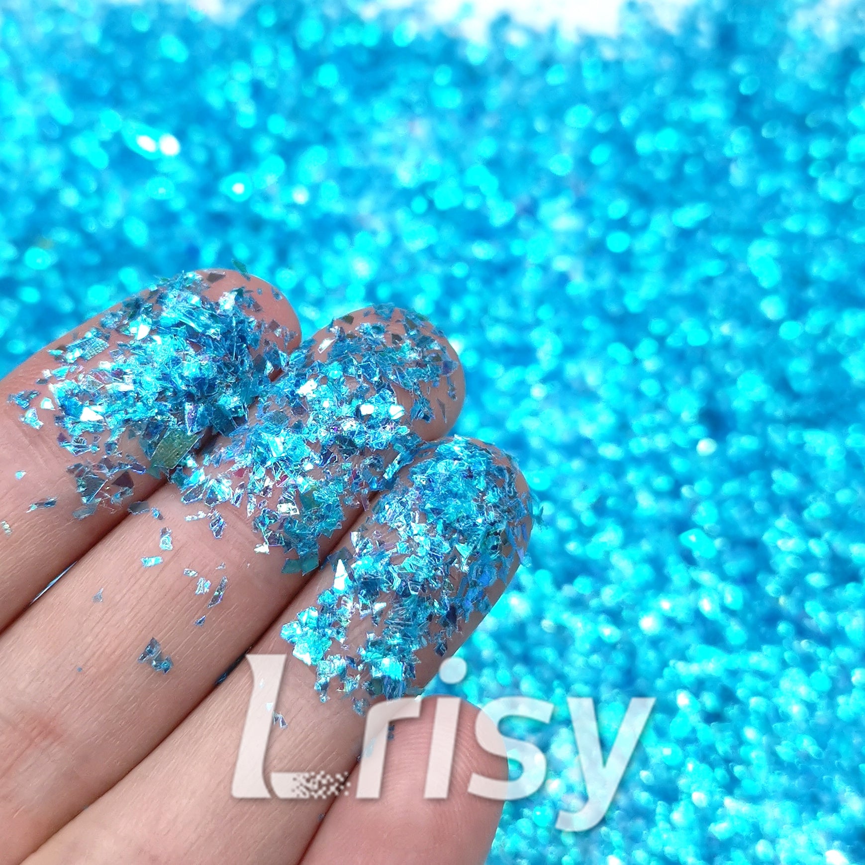 Iridescent Cellophane Glitter Shards (Flakes) C011 2x2