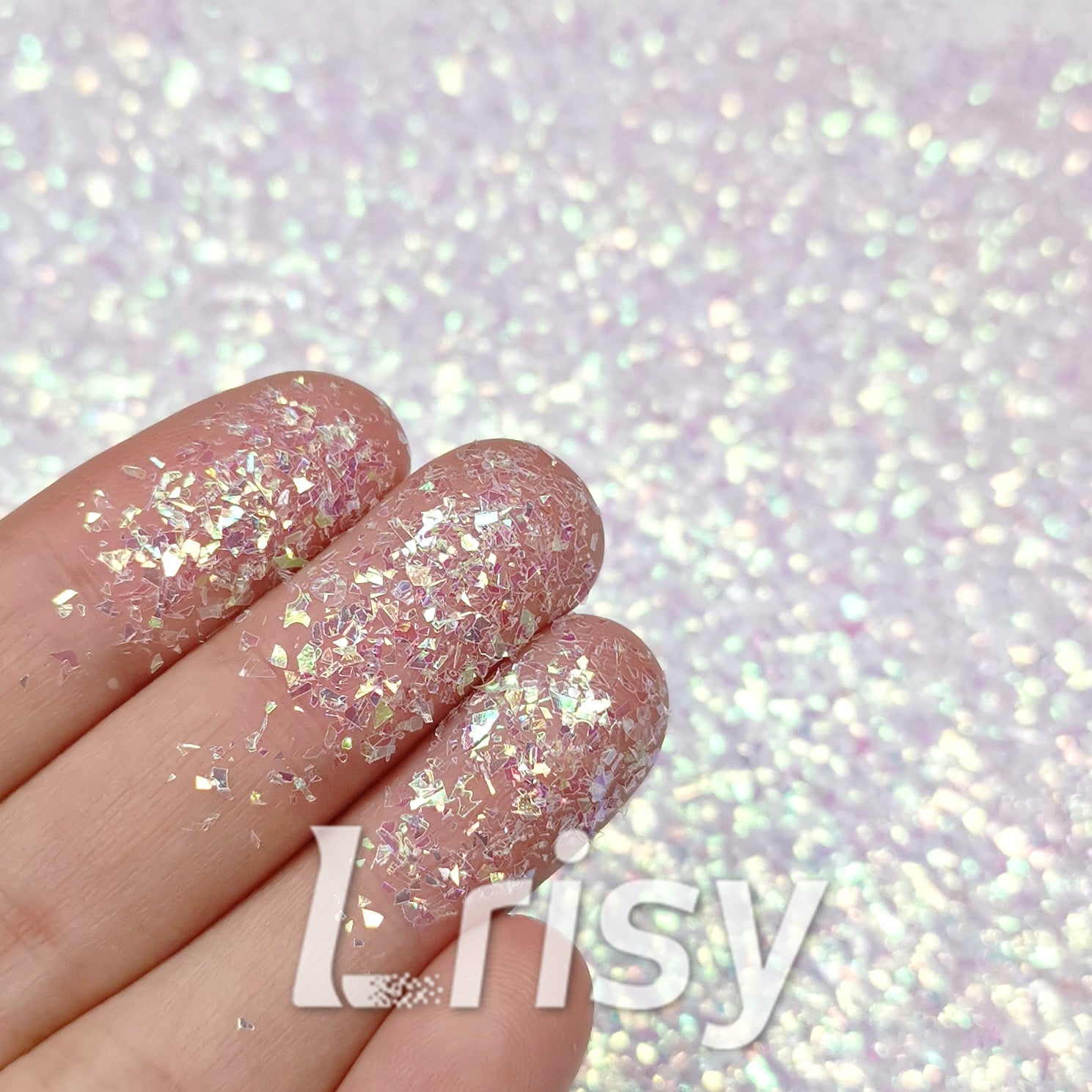 Iridescent Cellophane Glitter Shards (Flakes) C004 2x2