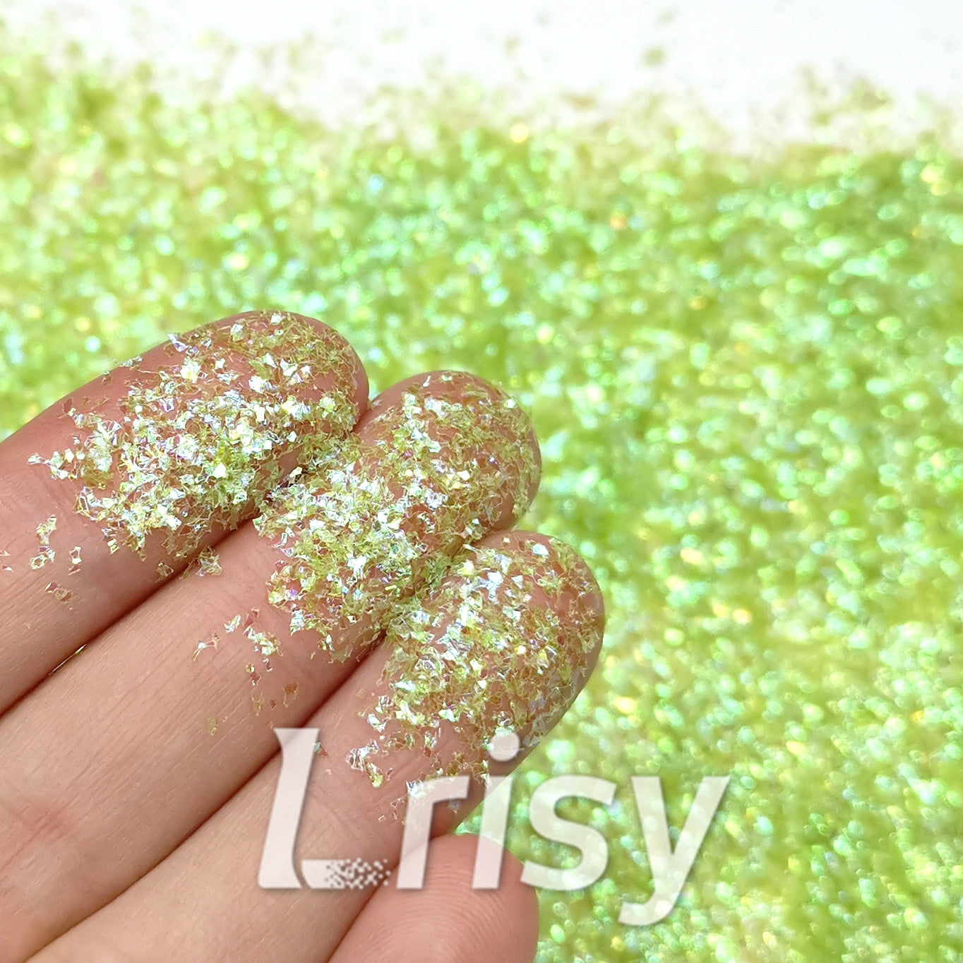 Iridescent Cellophane Glitter Shards (Flakes) C010 2x2