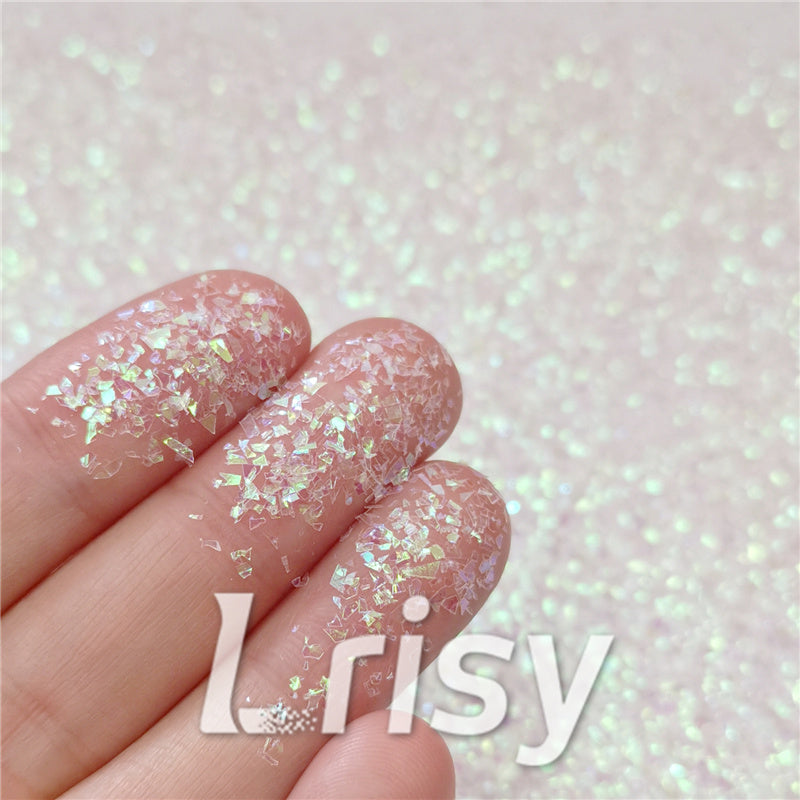 Iridescent Cellophane Glitter Shards (Flakes) C003 2x2