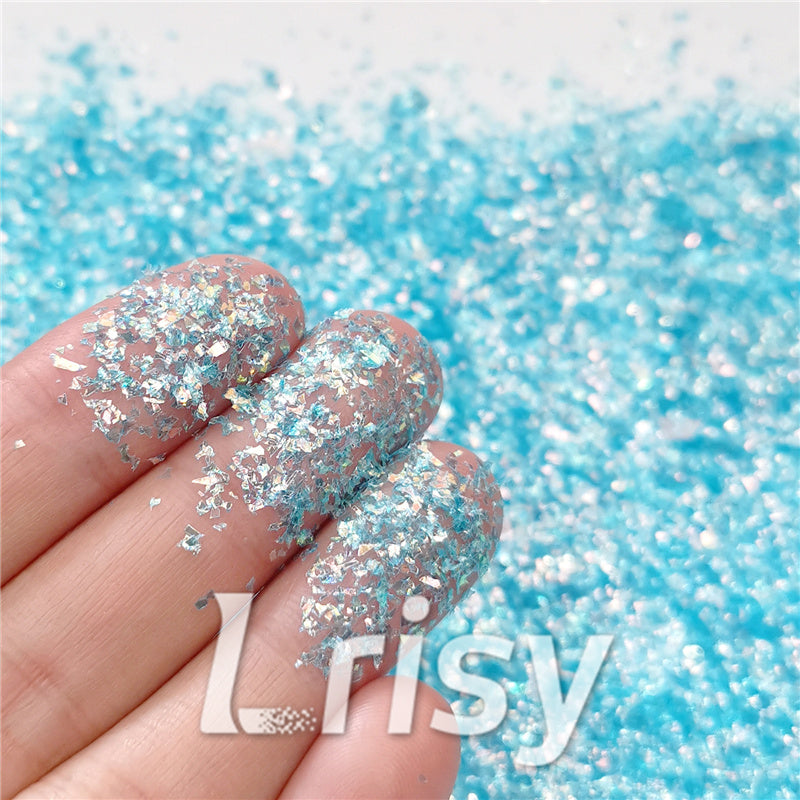 Iridescent Cellophane Glitter Shards (Flakes) C037 2x2