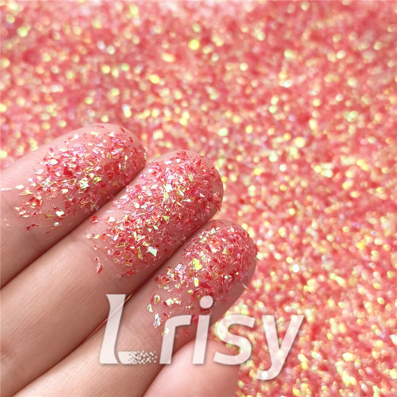 Iridescent Cellophane Glitter Shards (Flakes) C008 2x2