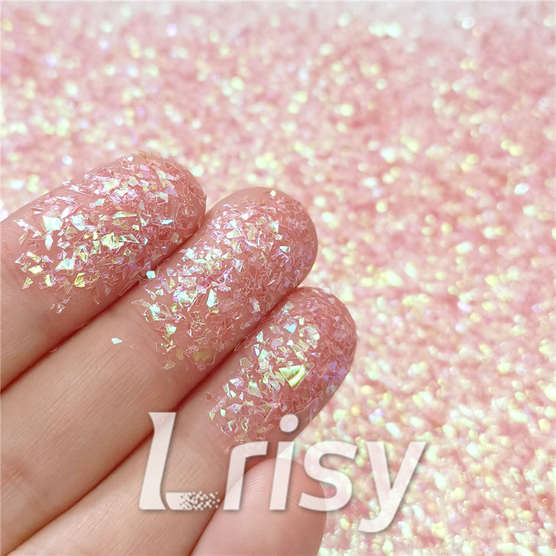 Iridescent Cellophane Glitter Shards (Flakes) C017 2x2