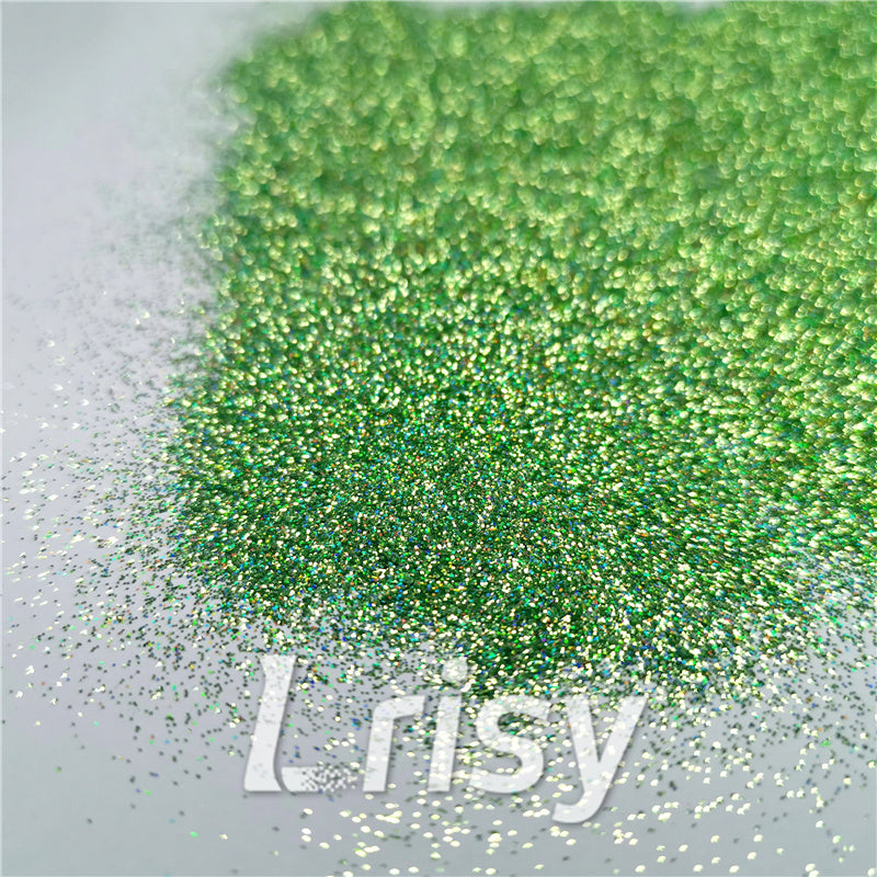 0.2mm Holographic Pigment Grass Green Glitter Cosmetic Grade SLG008
