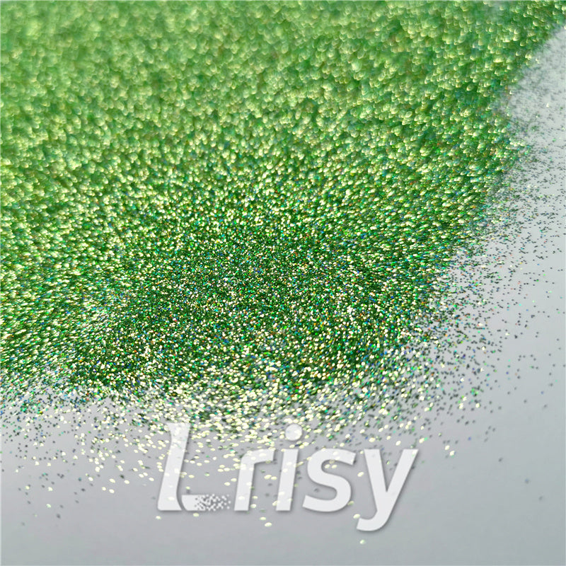 0.2mm Holographic Pigment Grass Green Glitter Cosmetic Grade SLG008