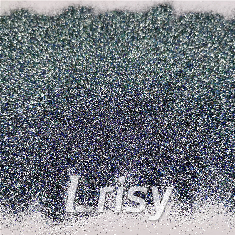 0.2mm Holographic Pigment Dark Grey Glitter Cosmetic Grade SLG011