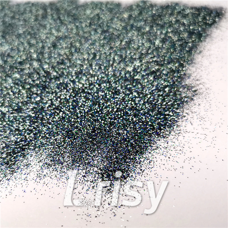 0.2mm Holographic Pigment Dark Grey Glitter Cosmetic Grade SLG011